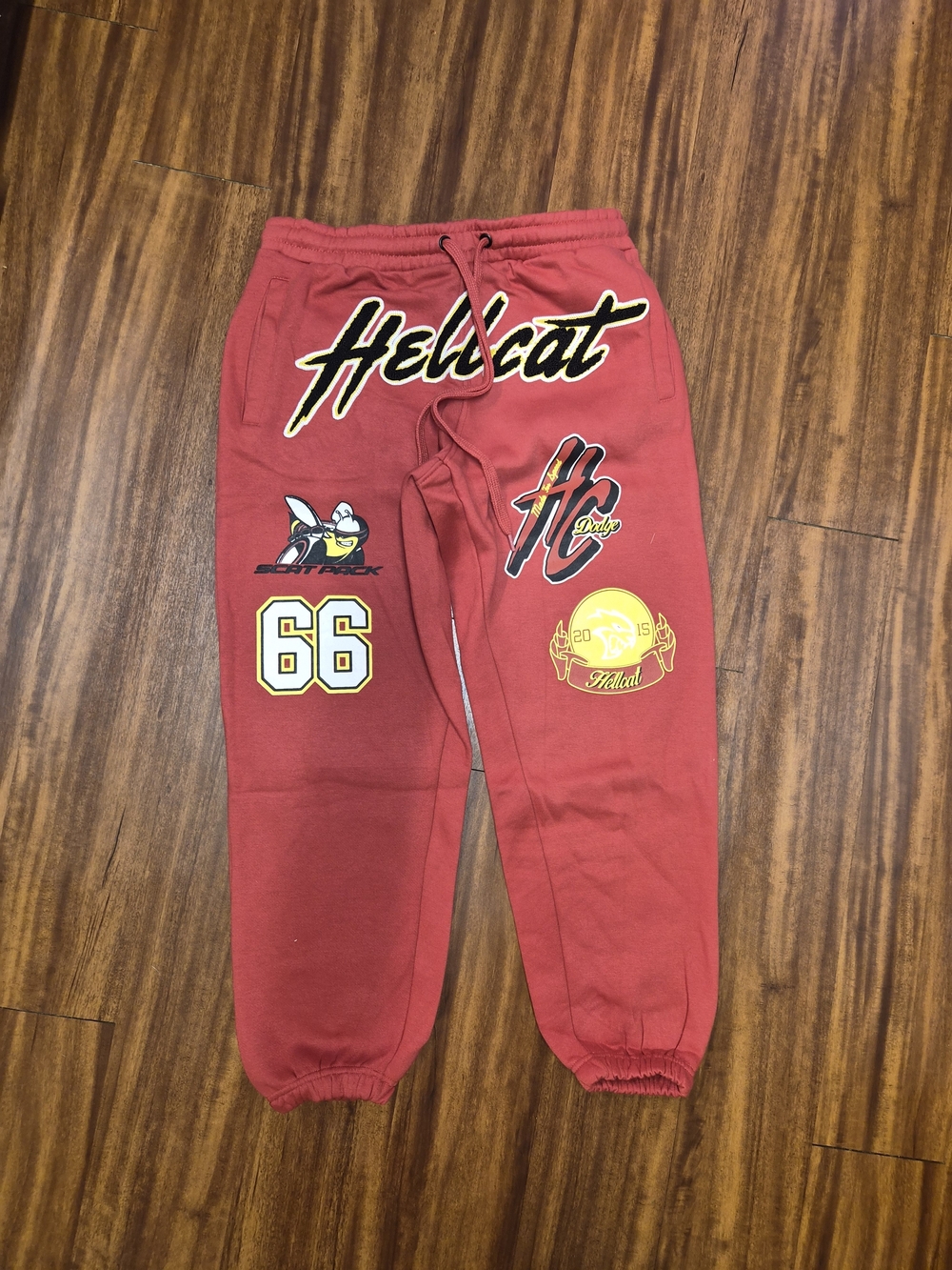 Hellcat Men Sweatpants with Graphic Patches
